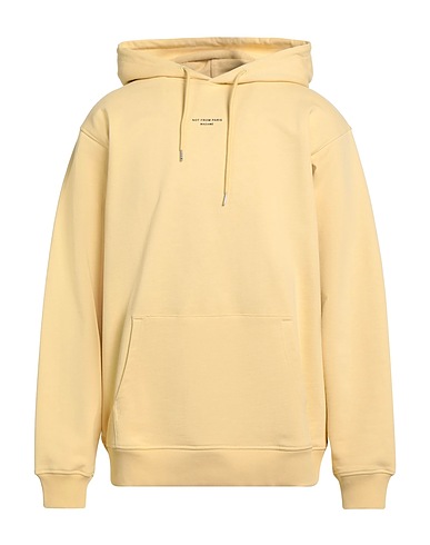 DRÔLE DE MONSIEUR Hooded sweatshirt Pastel yellow 100% Cotton
