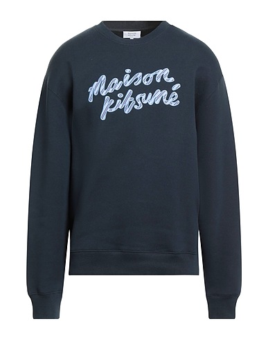 MAISON KITSUNÉ Sweatshirt Midnight blue 100% Cotton