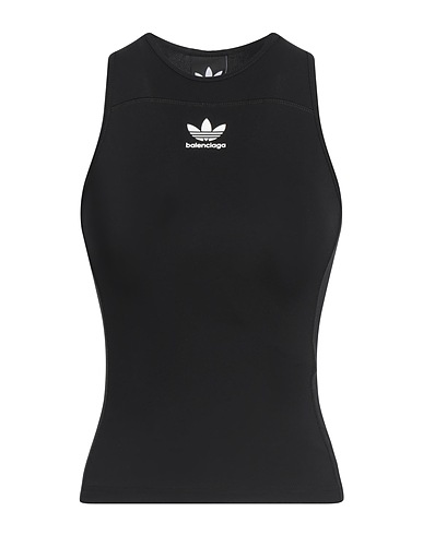 BALENCIAGA x ADIDAS ORIGINALS Canotta Nero 65% Viscosa, 30% Poliammide, 5% Elastan