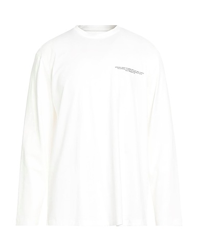 Y-3 T-shirt Bianco 100% Cotone, Elastan