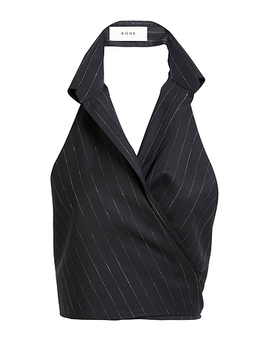 RÓHE Top Black 98% Virgin Wool, 2% Elastane