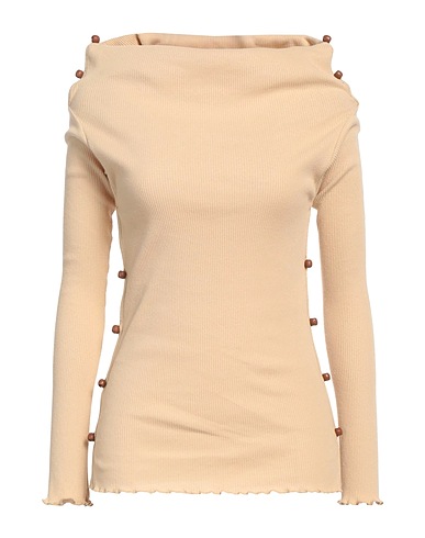 BASERANGE T-shirt Beige 60% Recycled cotton, 40% Cotton