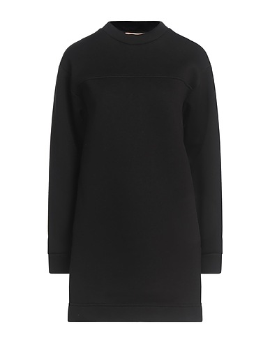 PLAN C Vestito corto Nero 100% Viscosa