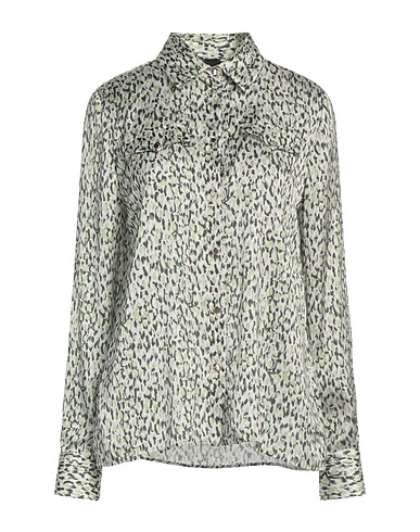 PINKO Patterned shirts & blouses Light green 100% Polyester