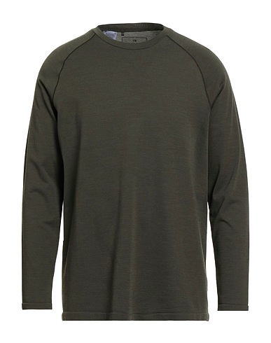 Y-3 Camiseta básica Verde militar 59% Poliéster reciclado, 17% Lana, 16% Viscosa, 8% Poliamida