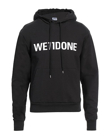WE11 DONE Hoodie Schwarz 100% Baumwolle