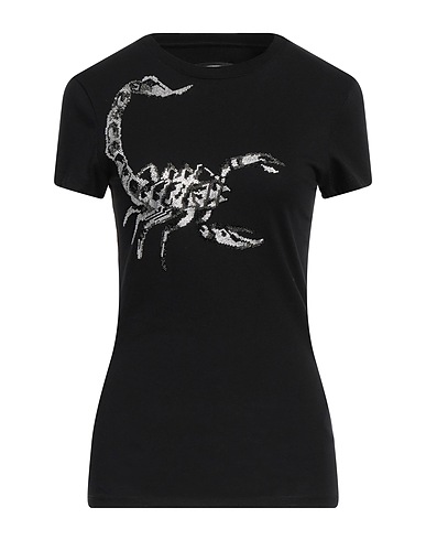 PHILIPP PLEIN T-shirt Black 100% Cotton, Glass