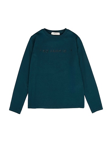 VICOLO T-shirt Verde scuro 90% Cotone, 10% Elastan