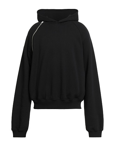 HELIOT EMIL Hooded track jacket  Black 100% Cotton, Elastane