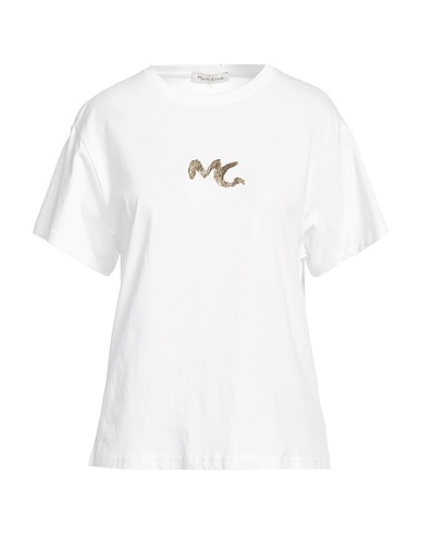MANILA GRACE T-shirt Bianco 100% Cotone