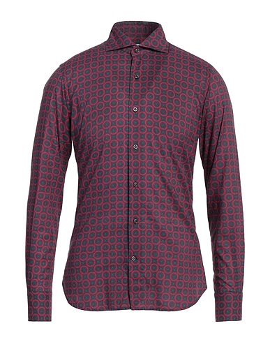 ORIAN Patterned shirt Charcoal 100% Cotton