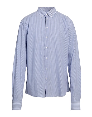 GAZZARRINI Striped shirt 65% Cotton, 35% Linen