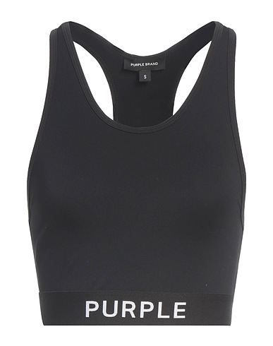 PURPLE Top Noir 74% Nylon, 26% Élasthanne
