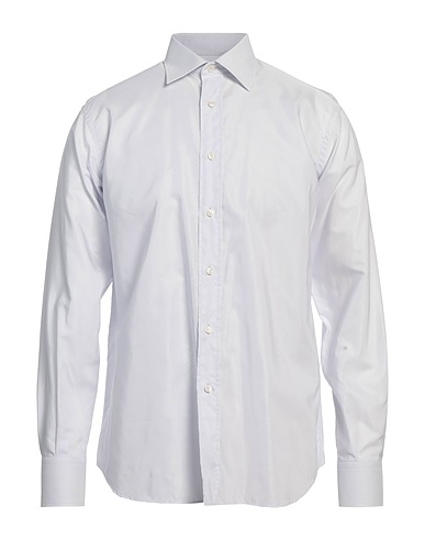 INGRAM Solid colour shirt Light grey 60% Cotton, 40% Viscose