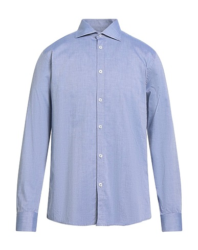 HAMAKI-HO Camicia tinta unita Blu navy 100% Cotone