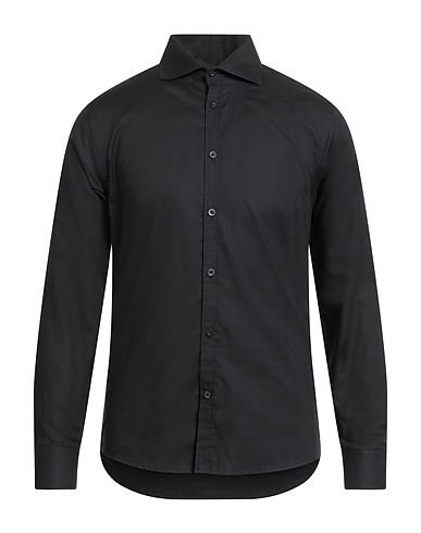 HAMAKI-HO Solid colour shirt Black 100% Cotton