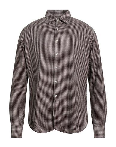 GUY ROVER Camicia fantasia Testa di moro 100% Cotone