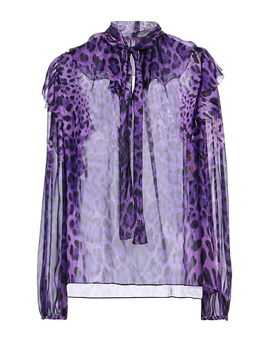 DOLCE&GABBANA Silk top Purple 100% Silk