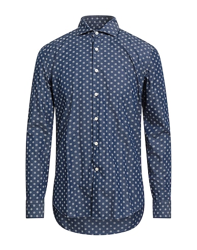 GHIRARDELLI Patterned shirt Blue 100% Cotton