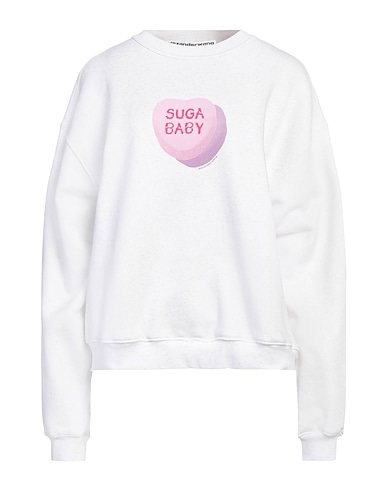 ALEXANDER WANG Sweatshirt White 100% Cotton, Elastane