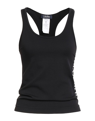 'S MAX MARA Tank top Black 96% Polyamide, 4% Elastane