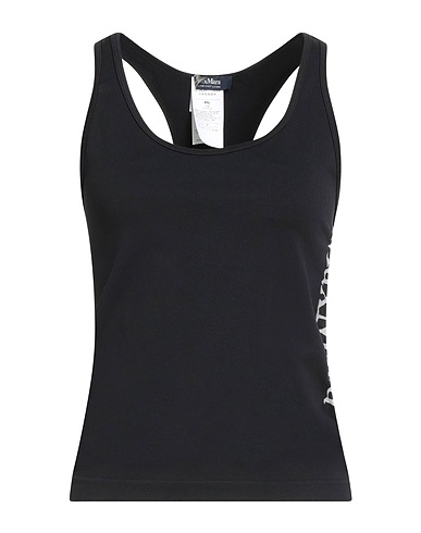 'S MAX MARA Tank top Midnight blue 96% Polyamide, 4% Elastane