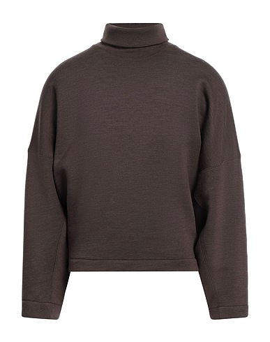LEMAIRE Sweatshirt Schokobraun 65% Wolle, 35% Baumwolle, Elastan