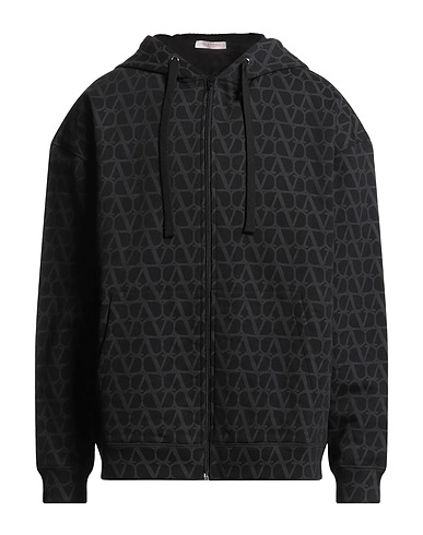 VALENTINO GARAVANI Hooded track jacket 100% Cotton, Elastane