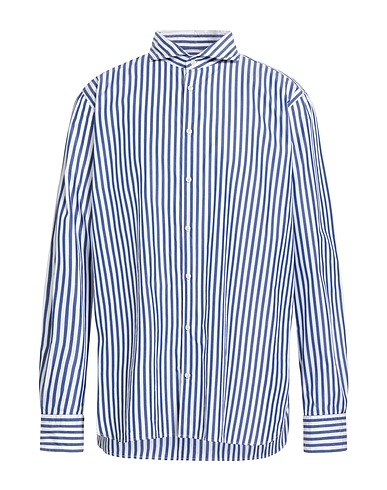 GUY ROVER Camicia a righe Blu 100% Cotone