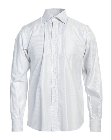 INGRAM Solid color shirt Light grey 60% Cotton, 40% Viscose