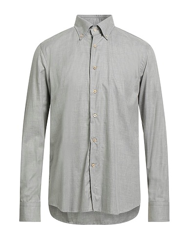 ALESSANDRO GHERARDI Solid color shirt Grey 100% Cotton