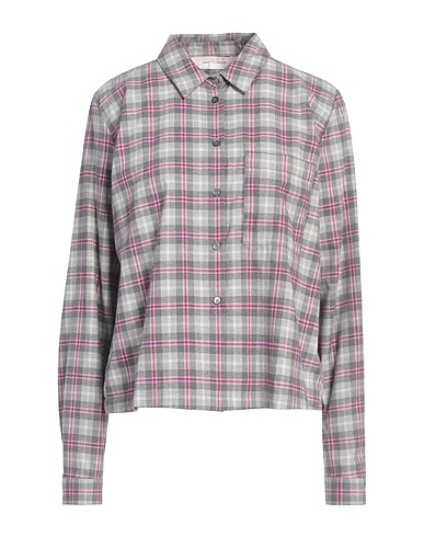 ROBERT FRIEDMAN Checked shirt Light grey 100% Cotton