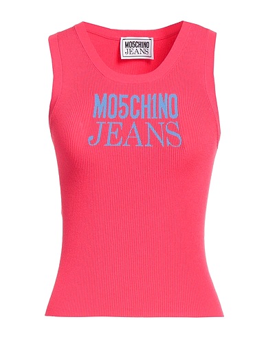 MOSCHINO JEANS T-shirt Magenta 98% Cotton, 2% Polyester