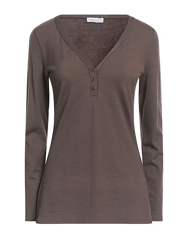 LE TRICOT PERUGIA Jumper Dark brown 97% Merino Wool, 3% Elastane
