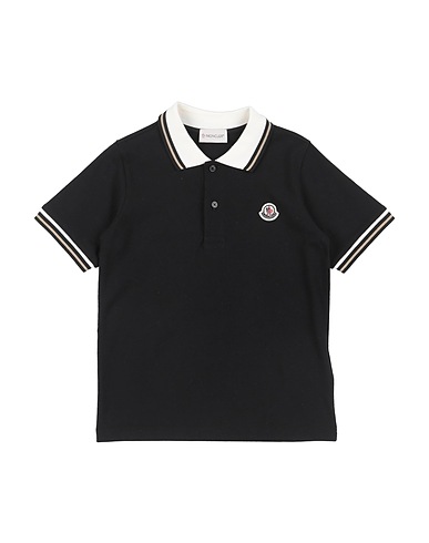 MONCLER Polo shirt Black 100% Cotton