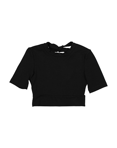 UNLABEL T-shirt Black 97% Cotton, 3% Elastane