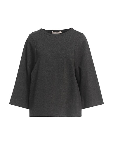 LIVIANA CONTI Basic T-Shirt Charcoal 62% Viscose, 31% Polyamide, 7% Elastane