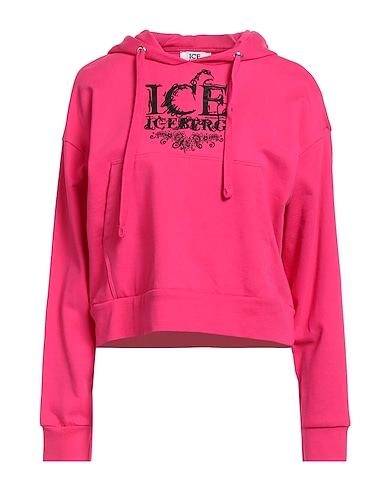 ICE ICEBERG Hooded sweatshirt Fuchsia 100% Cotton