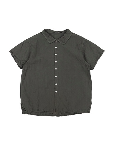 ALBUM DI FAMIGLIA Solid color shirt Charcoal 100% Cotton