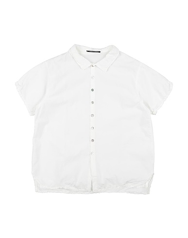 ALBUM DI FAMIGLIA Solid colour shirt White 100% Cotton
