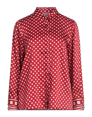 MARELLA Patterned shirts & blouses Red 100% Polyester