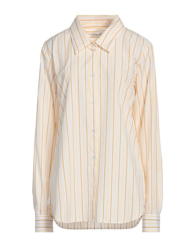 DRIES VAN NOTEN Striped shirt Pastel yellow 100% Cotton
