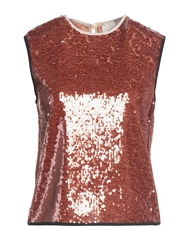 ALYSI Top CHOCOLAT Rust 100% Polyester