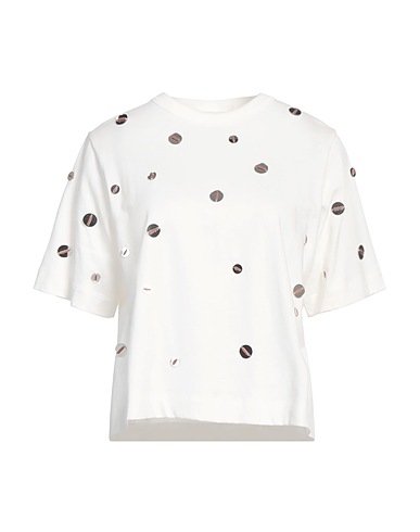 ALYSI T-shirt CRÈME Off white 100% Cotton