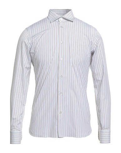 BORRIELLO NAPOLI Striped shirt White 100% Cotton