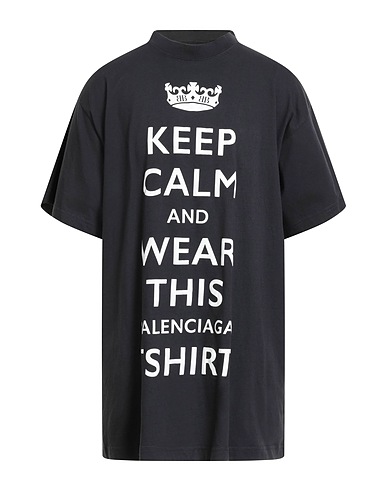 BALENCIAGA Oversize-T-Shirt Charcoal 100% Cotton, Elastane