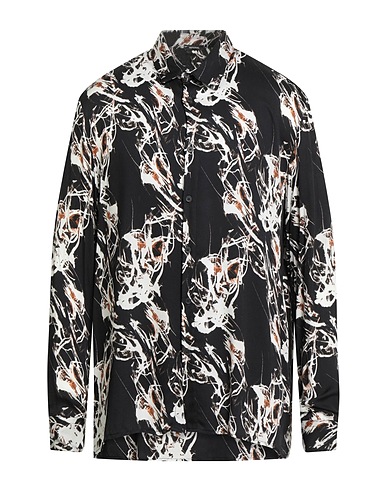 IMPERIAL Patterned shirt Black 100% Viscose