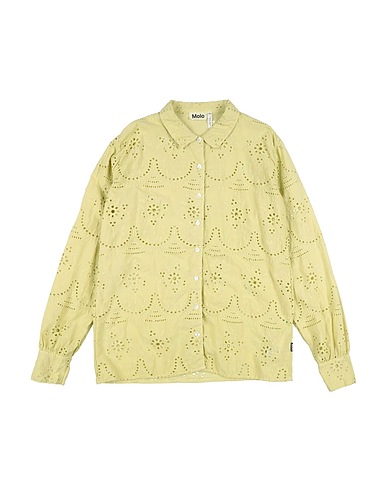 MOLO Solid color shirts & blouses Light green 100% Organic cotton