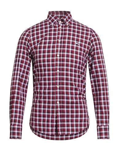 HARMONT & BLAINE Camicia a quadri Bordeaux 100% Cotone
