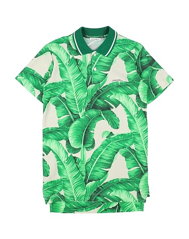 DOLCE&GABBANA Polo shirt Green 100% Cotton